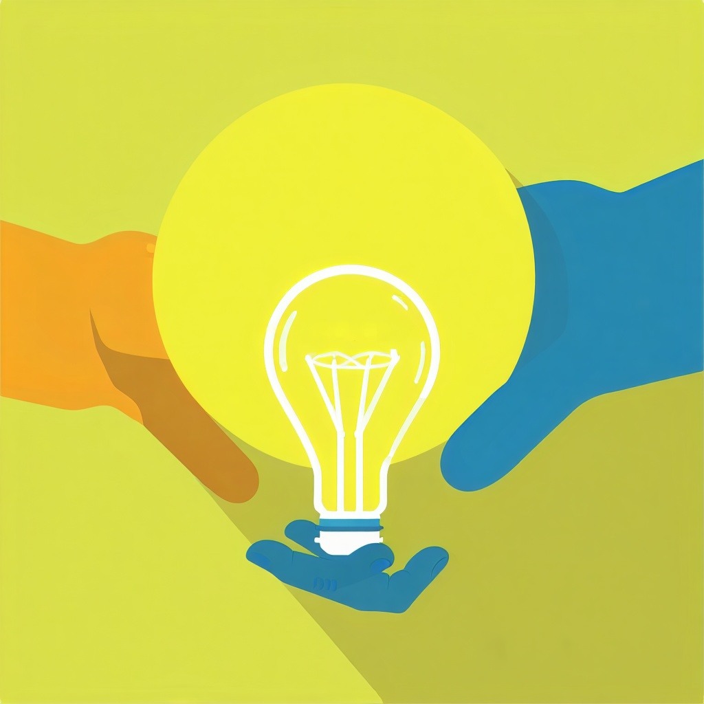 minimalist Icon symbolizing sharing of ideas