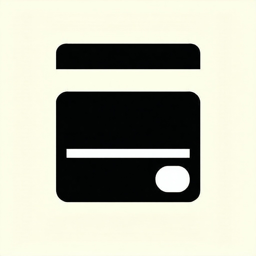 minimalist icon that symbolized credit cards-1